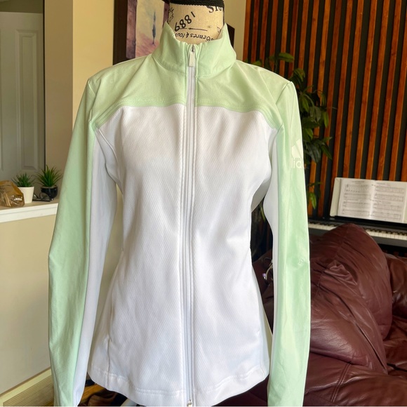 ADIDAS GOLF Full Zipped Womens Lightweight Pullover Long Sleeve Size Small - Picture 1 of 9